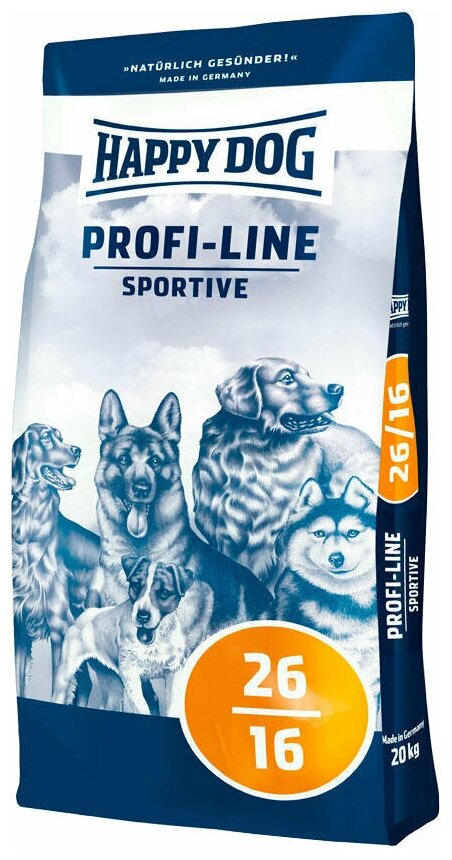 Happy Dog Profi-Line Sport 26/16 сухой корм для взрослых собак уличного содержания и собак с высокой активностью - 20 кг