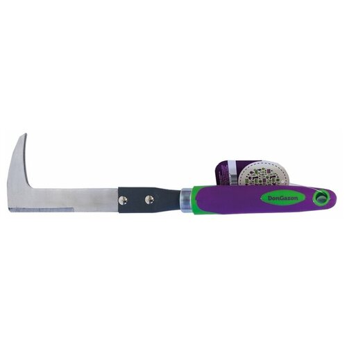 Нож садовый DON GAZON 126-0333, фиолетовый/зеленый