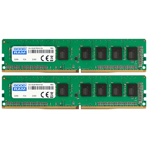 Оперативная память GoodRAM 32 ГБ (16 ГБ x 2 шт.) DDR4 2666 МГц DIMM CL19 GR2666D464L19/32GDC