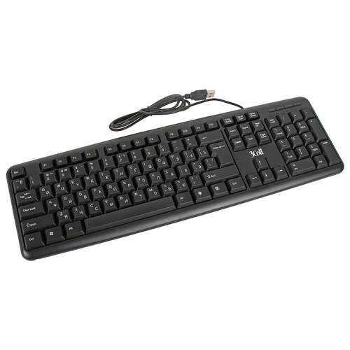 Клавиатура 3Cott 3C-WKB-600B Classic Black USB 69200₽