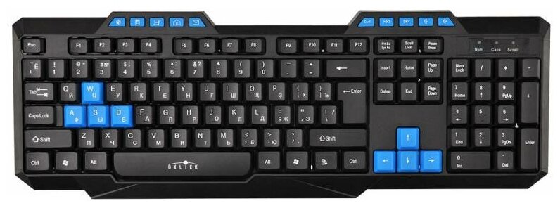 Игровая клавиатура Oklick 750G Black Blue