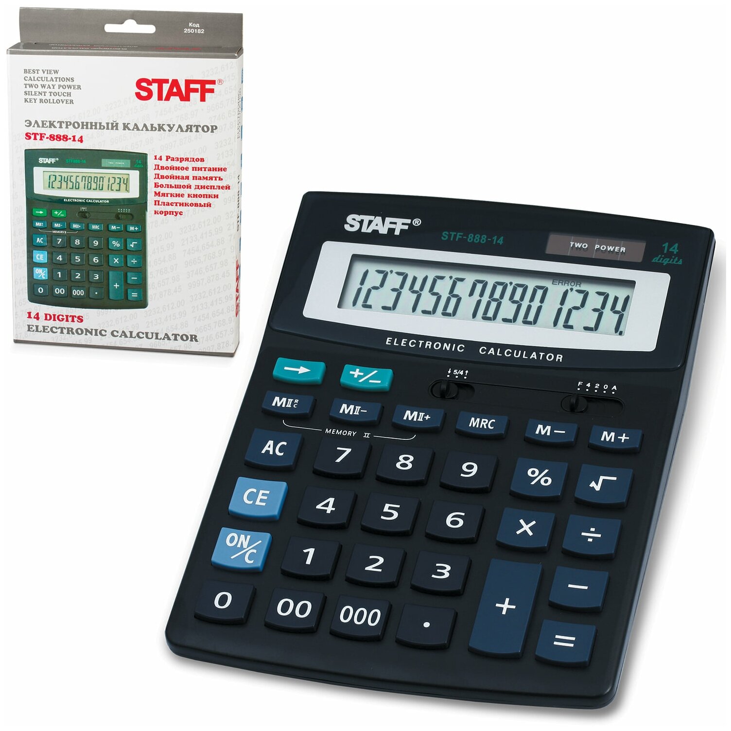 Калькулятор бухгалтерский STAFF STF-888-14