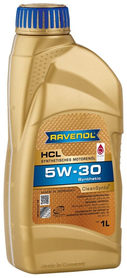 Полусинтетическое моторное масло RAVENOL HCL 5W-30