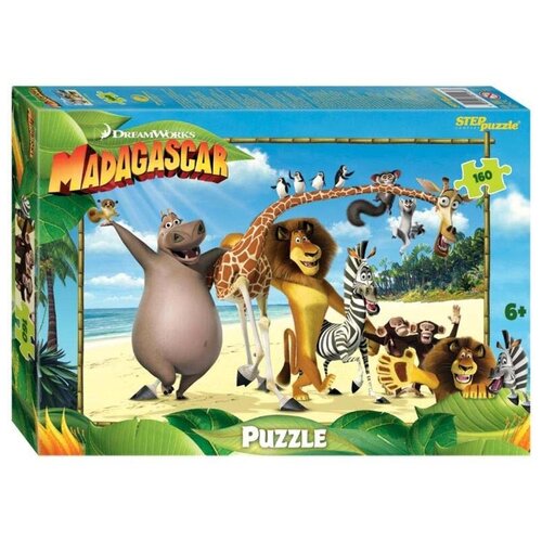 Пазл Step puzzle Мадагаскар-3 (94103), 160 дет. пазл step puzzle dreamworks мадагаскар 3 97074 560 дет разноцветный