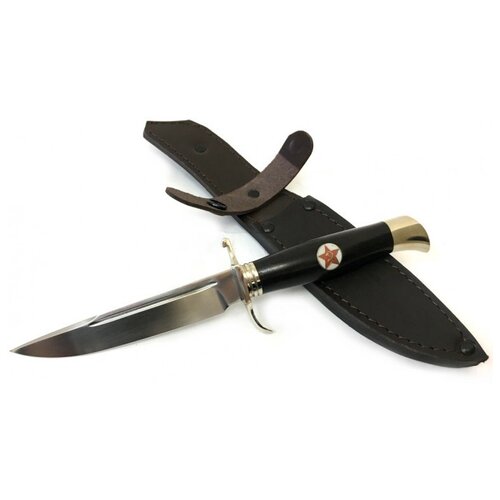 фото Нож финка нквд со звездой, сталь х12мф, граб семина е.п.