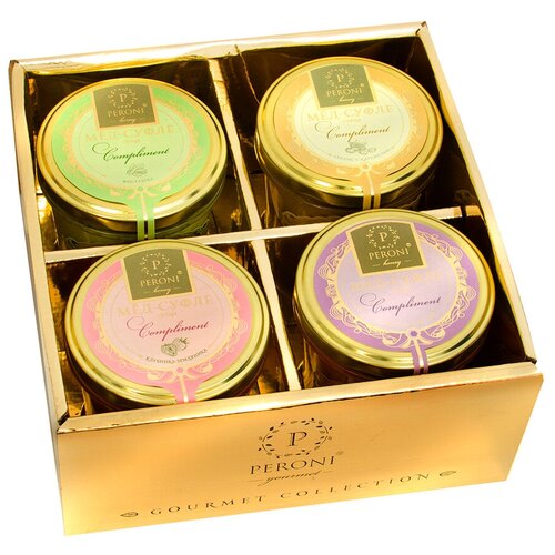 фото Крем-мед peroni "compliment № 4", 4 шт. подарочный набор