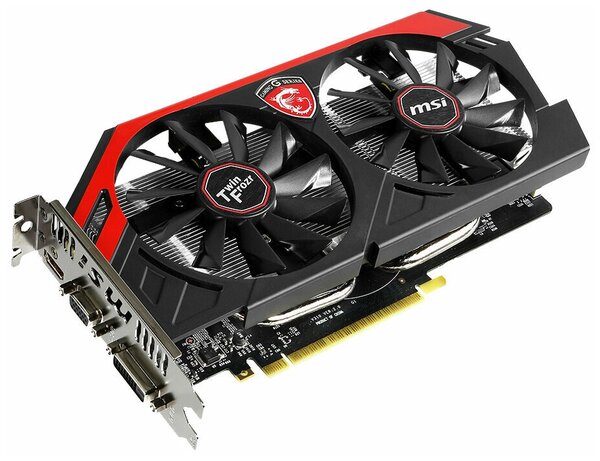 Видеокарта MSI GeForce GTX 750 Ti 1085Mhz PCI-E 3.0 2048Mb 5400Mhz 128 bit DVI HDMI HDCP