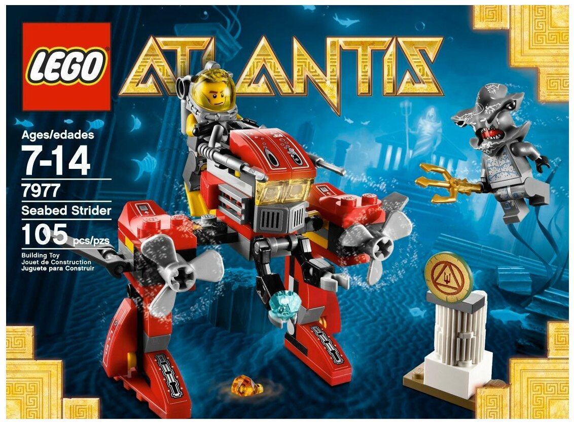 Конструктор LEGO Atlantis 7977 Морской Страйдер, 105 дет.