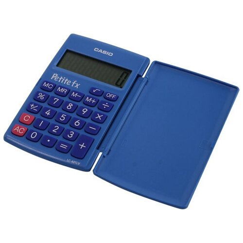 Калькулятор карманный Casio LC-401LV-BU-W-A-EP голубой 8-разр.
