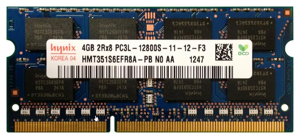 Оперативная память Hynix 4 ГБ DDR3L 1600 МГц SODIMM CL11 HMT351S6EFR8A-PB