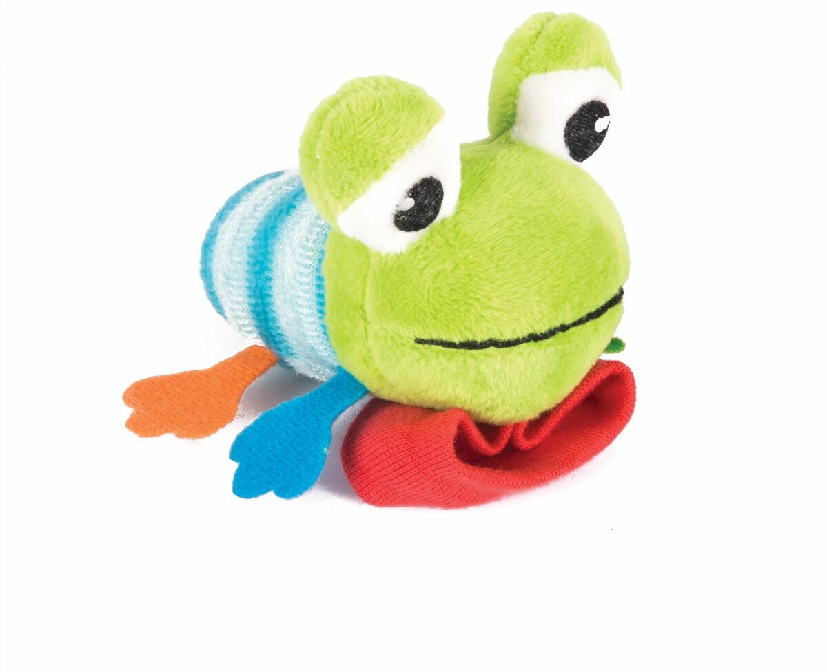 Мягкая игрушка-погремушка Happy Snail Лягушонок Квака - фото №6