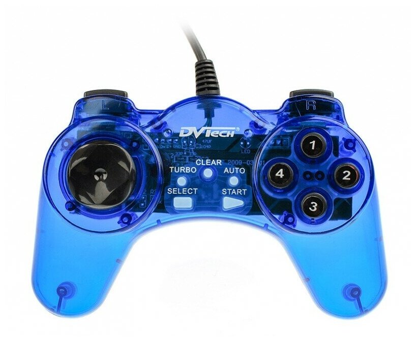 Джойстик PC DVTech JS19 Gear синий