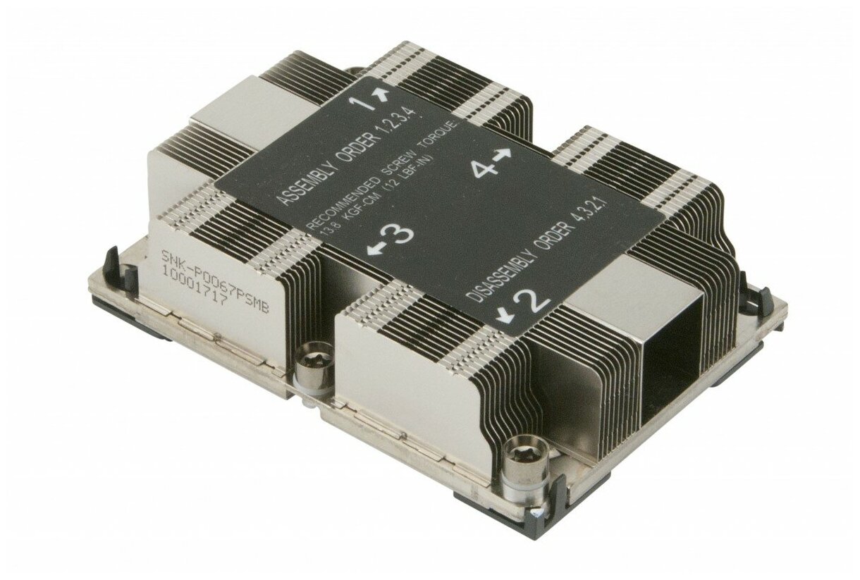 Радиатор для процессора Supermicro SNK-P0067PSMB, серебристый - фото №1