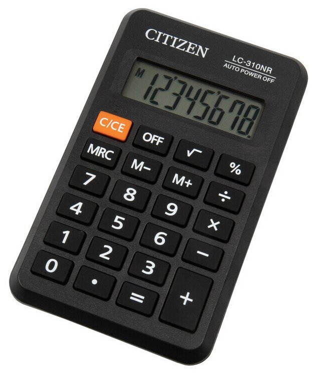 Калькулятор карманный CITIZEN LC-310NR