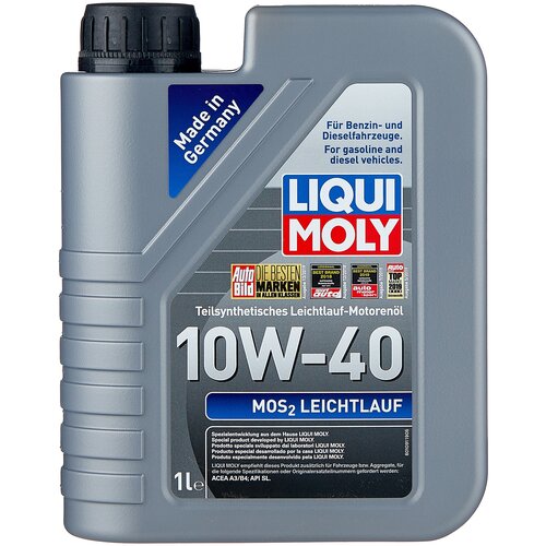 фото Моторное масло liqui moly mos2 leichtlauf 10w-40, 1 л