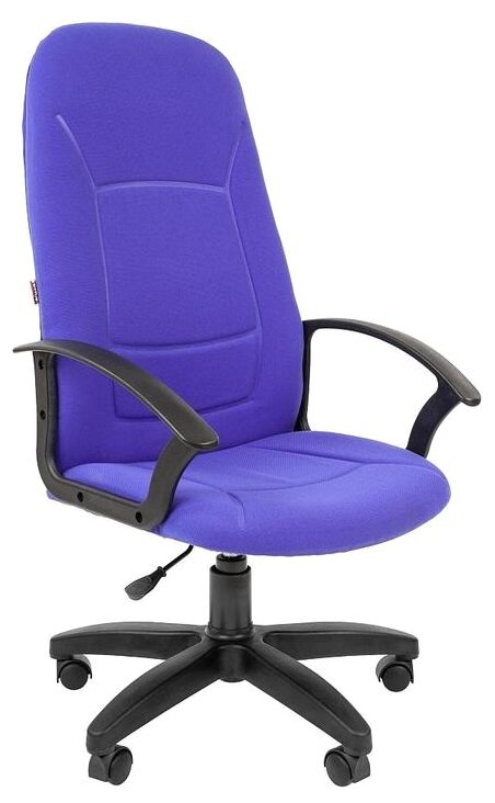Кресло Easy Chair ткань синий, пластик