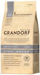 Сухой корм для кошек Grandorf Rabbit & Brown Rice Sterilised гипоаллергенный 2 кг