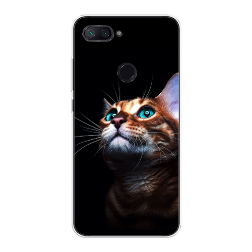 Силиконовый чехол на Xiaomi Mi 8 Lite (Youth Edition) / Сяоми Ми 8 Лайт (Юс Эдишн) Мечтательный кот
