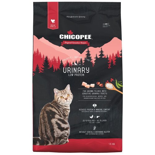 Сухой корм для кошек Chicopee Holistic Nature Line Urinary, профилактика МКБ 1.5 кг