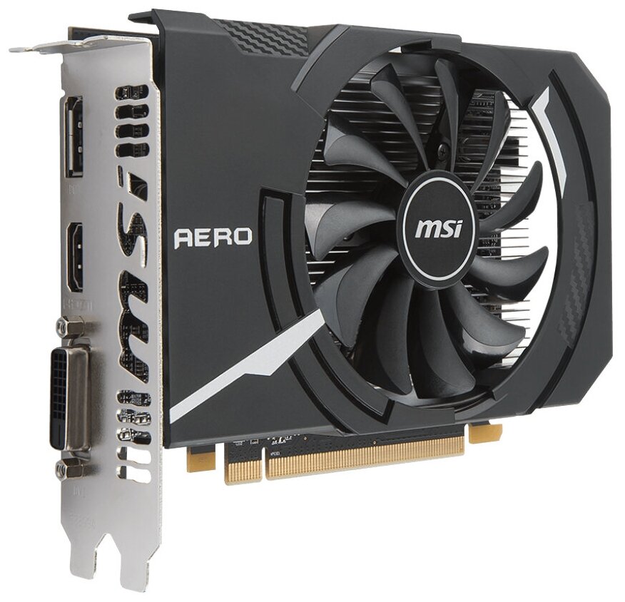 Видеокарта MSI Radeon RX 550 Radeon RX 550 AERO ITX 4G OC PCI-E 4096Mb GDDR5 128 Bit Retail RX 550 A