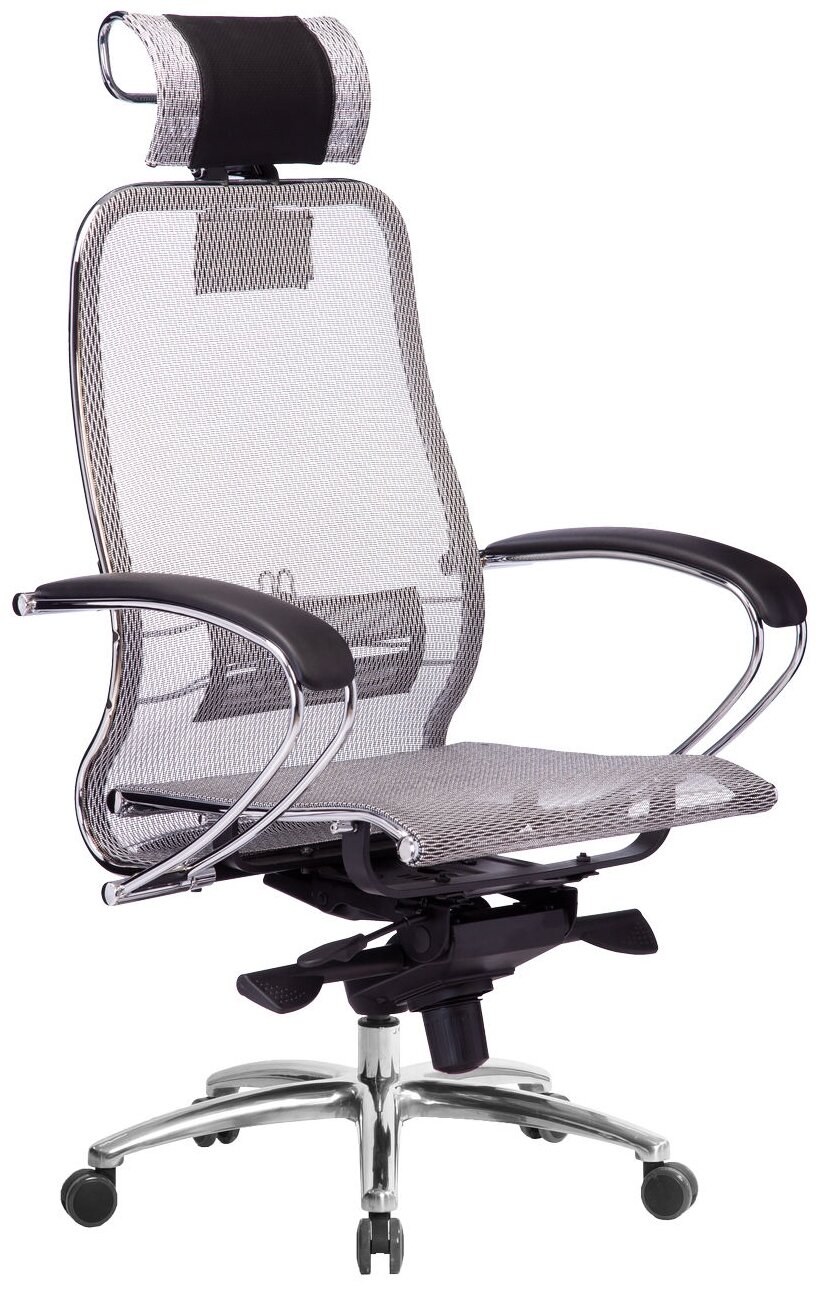 Компьютерное кресло Метта Samurai S-2.04 для руководителя, обивка: текстиль, цвет: серый
