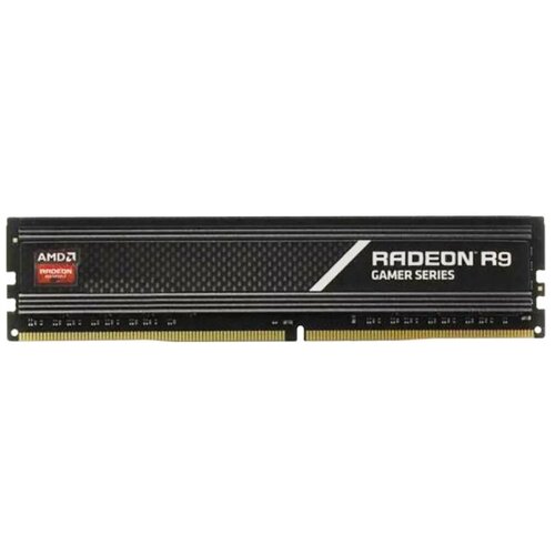 Модуль памяти 16GB AMD Radeon DDR4 3000 Dimm R9 Gamers Series Black R9416g3000u2s-uo Non-ECC, Cl16, .