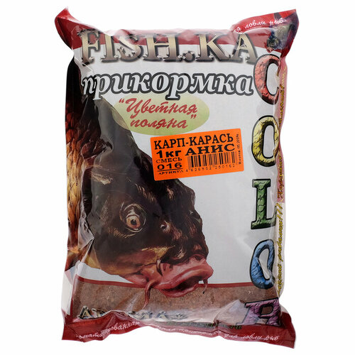 Прикормка Fish-ka Карп-Карась анис, вес 1 кг
