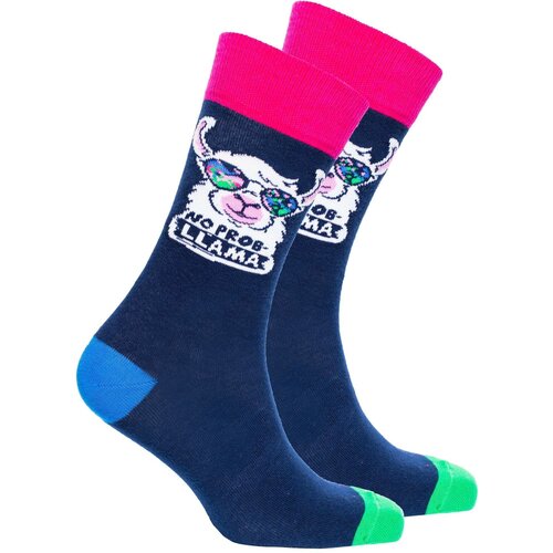 Носки Socks n Socks, размер 7-12 US / 40-45 EU, мультиколор, розовый, синий