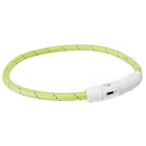 Для ежедневного использования ошейник TRIXIE USB Flash Light M-L 12691-12707, обхват шеи 40-45 см, зеленый, M