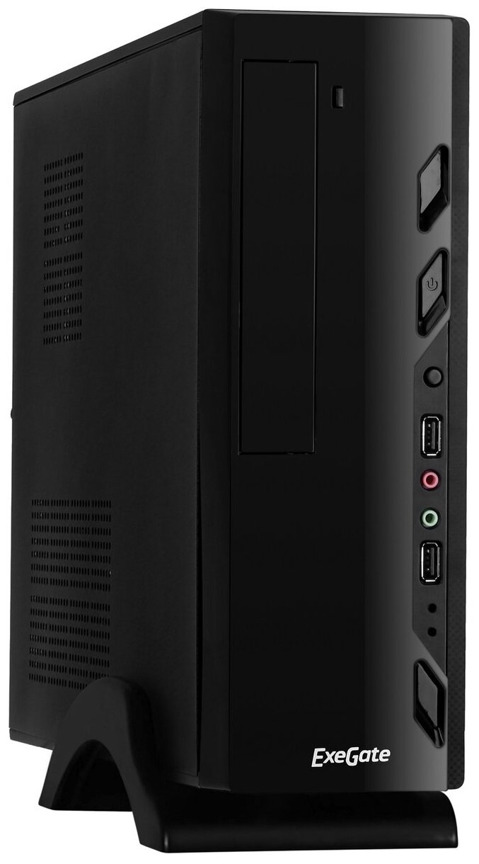 Корпус Desktop ExeGate MI-208-M300 (mini-ITX/mATX, БП M300 с вент. 8см, 2*USB, аудио, черный)