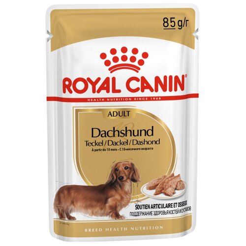 Корм ROYAL CANIN Dachshund Adult для собак породы такса, паштет 12шт.* 85 г