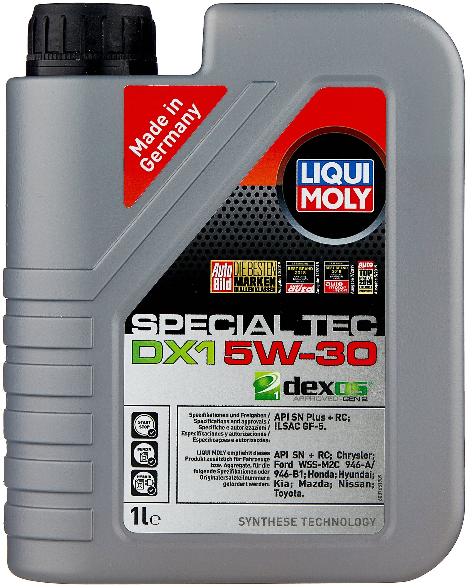 20967 Special Tec DX1 5W-30 - НС-синтетическое моторное масло, 1л