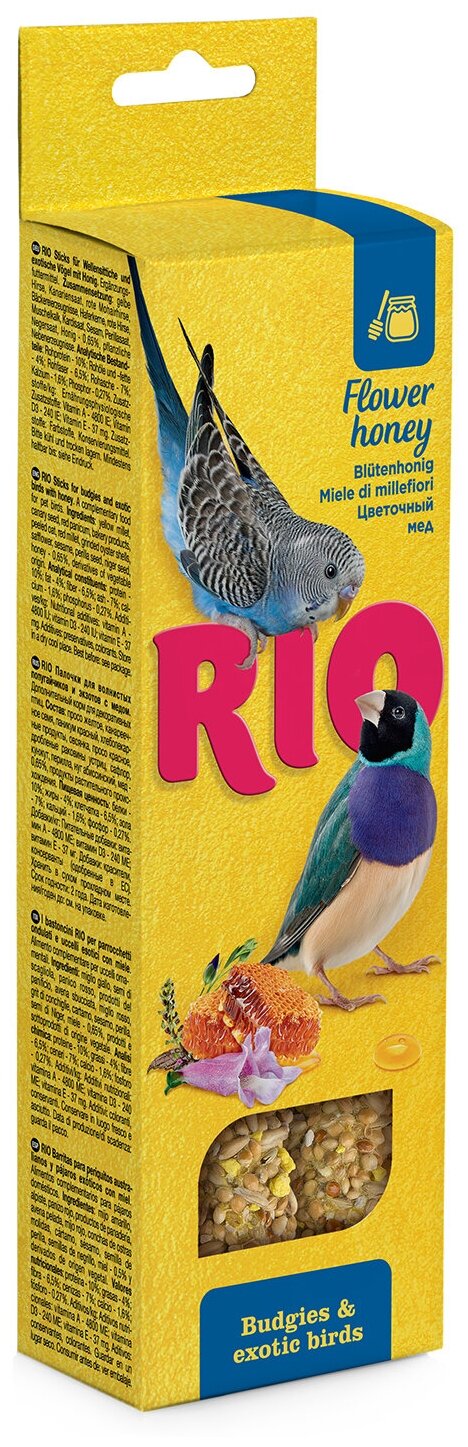 Лакомство для птиц RIO с медом