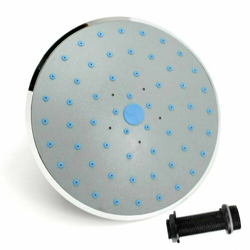 Верхняя лейка для душевой кабины Тропический дождь потолочная круглая 155 мм съёмный штуцер и гайка в комплекте 599₽