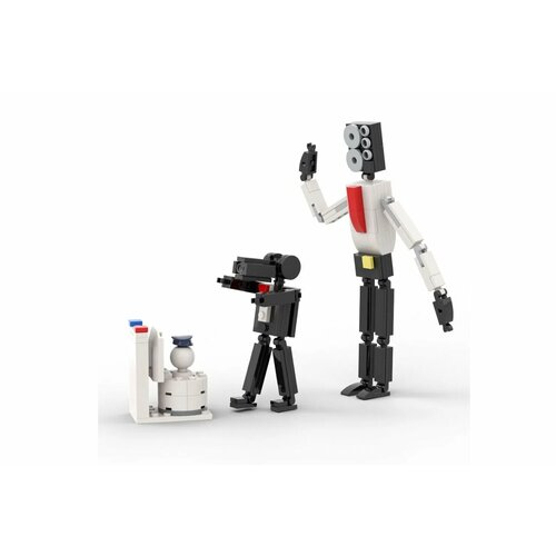 Конструктор MOC Фигурк Скибиди Туалет-2 167 деталей.