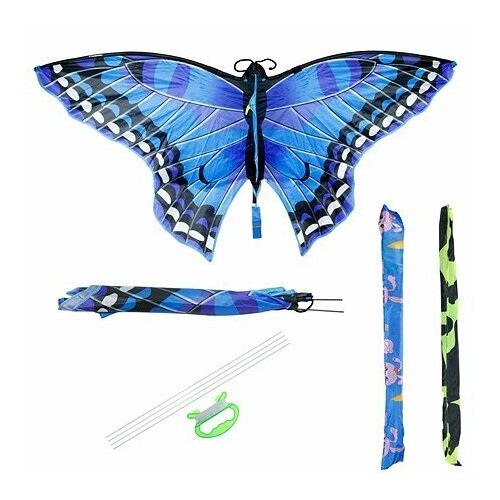 Воздушный змей Бабочка 14268148 см леер 50 м в пак арт Т23065 792₽