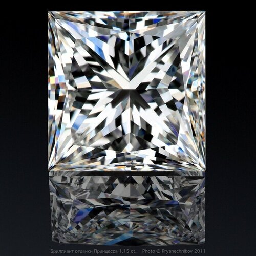 Муассанит принцесса 5*5мм бренд KurDen Вес 0,8Ct D/VVS тестер драгоценных камней diamond selector ii