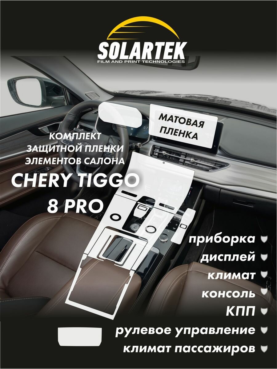 CHERY TIGGO 8 PRO Комплект защитных глянцевых пленок