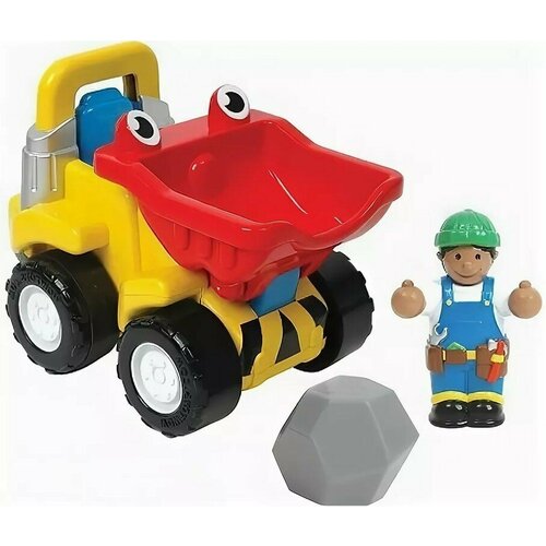 Mini самосвал Тоби с фигурками развивающая инерционная игрушка для детей от 1,5 до 5 лет WOW Toys1028 самосвал с фигуркой водителя пластмасса 27286