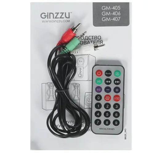Колонки Bluetooth GINZZU , 2.1, черный, красный - фото №16