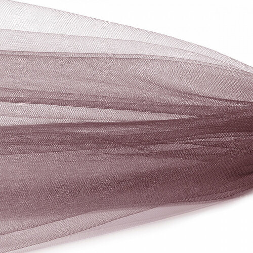 Фатин Кристалл средней жесткости блестящий арт. K. TRM шир.300см, 100% полиэстер цв. 46 К уп.50м - пыльная роза