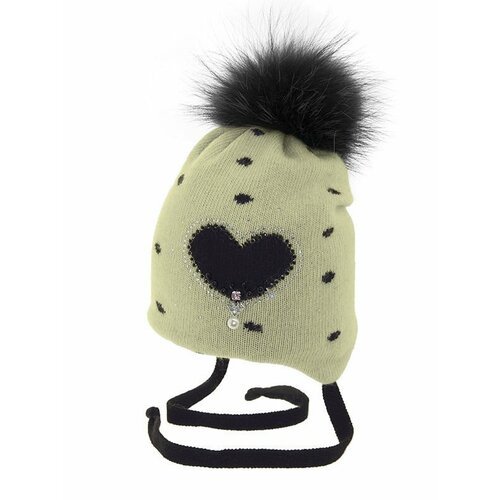 фото Шапка mialt, размер 48-50, желтый, черный