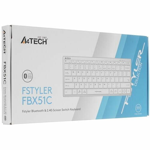 Клавиатура A4Tech Fstyler FBX51C зеленый (fbx51c matcha green) - фото №9