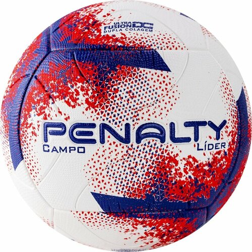 Мяч футбольный PENALTY BOLA CAMPO LIDER XXI, арт. 5213031641-U, размер 5, PU, термосшивка, белый-синий-красный