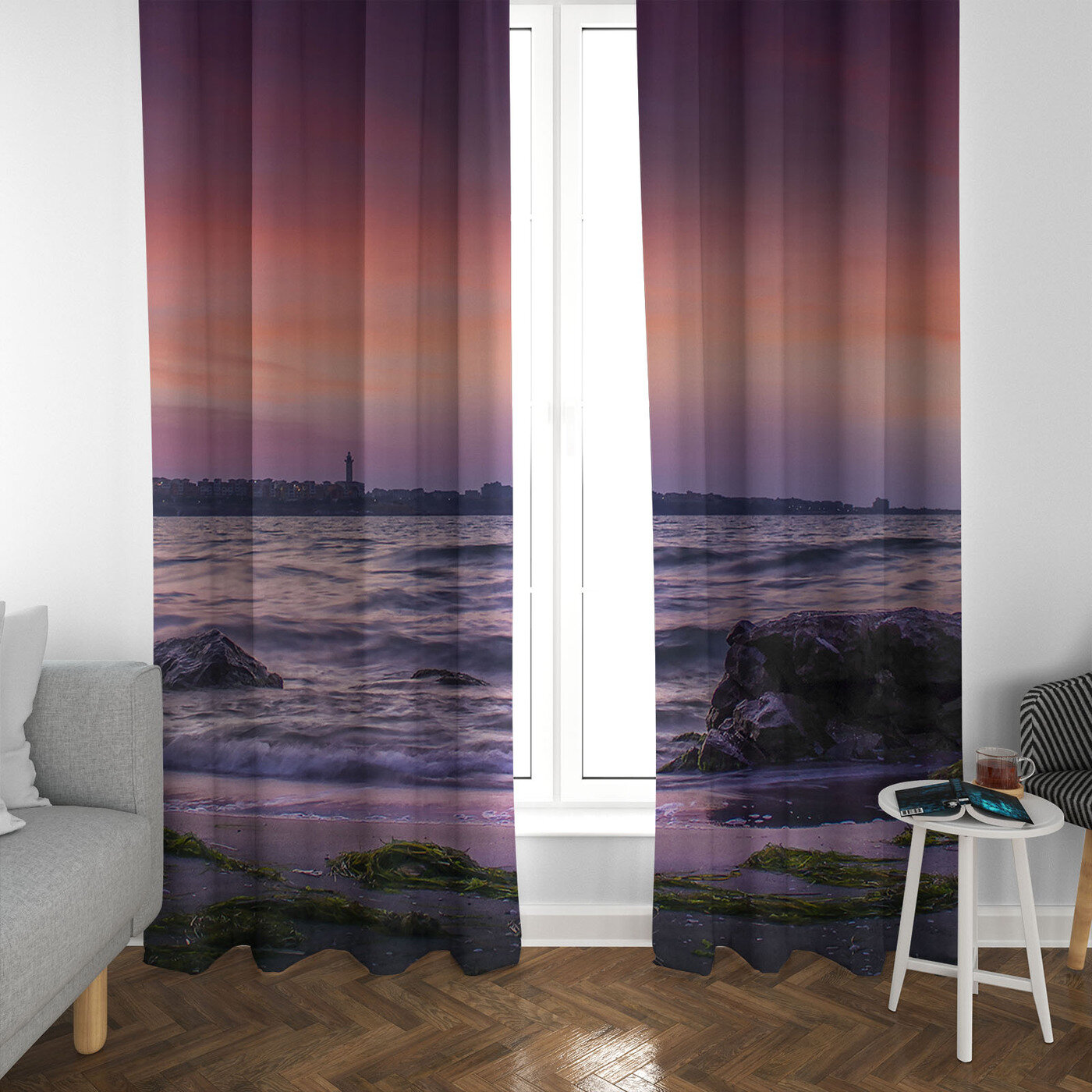 Фотошторы из габардина, 290х260см