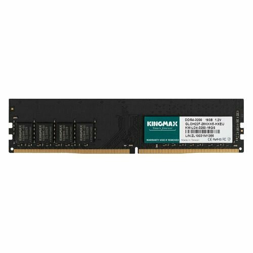 Оперативная память Kingmax KM-LD4-3200-16GS DDR4 - 1x 16ГБ 3200МГц DIMM Ret 616800₽