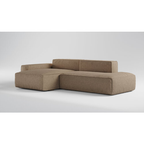 Угловой диван серый модульный 285х165х70 Коричневый