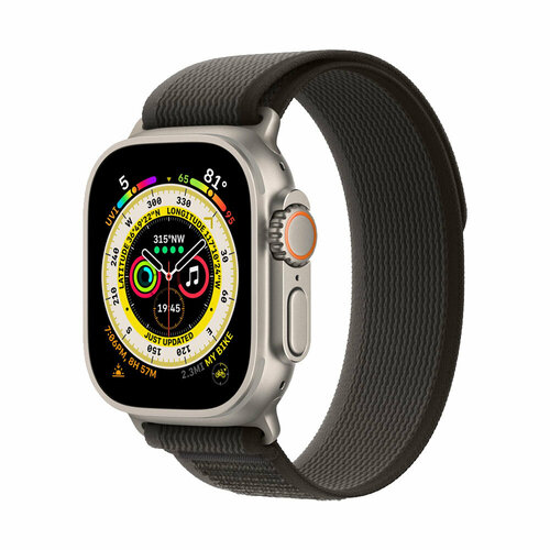Часы Apple Watch Ultra 49mm Titanium BlackGray Trail Loop SM 8599000₽