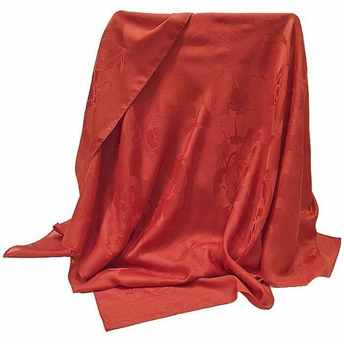 фото Платок ,90х90 см, оранжевый нет бренда