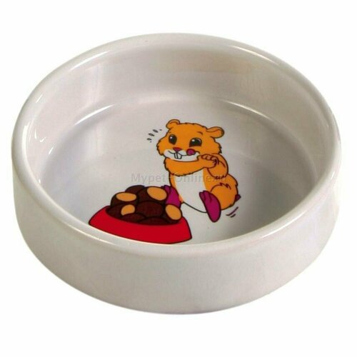 Миска для кроликов Trixie Ceramic Bowl, размер 11см. миска для собак trixie stainless steel bowl l размер 21см белый серый